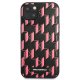 Karl Lagerfeld Monogram Plaque Case for iPhone 13 mini, Pink