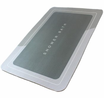 Quick-Dry Bathroom Mat Rug, Gray