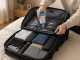 Travel Backpack with Vacuum Pump and USB Port, Black