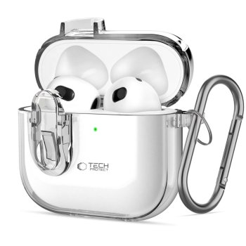 Tech-Protect Slim Hook Case for AirPods 4 Clear