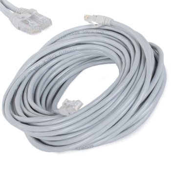 Cat 6 Ethernet Network Cable UTP LAN Patch Cord RJ45 15m, Grey