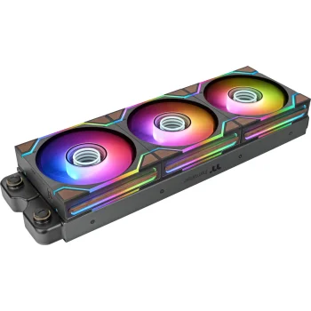 Thermaltake SWAFAN 120 EX INFINITY Wood Edition PC Cooling Fan 3-Pack, 120 mm, Black