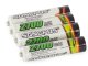 4-Pack AAA R3 Rechargeable Batteries 2700mAh High Capacity