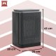 KAMINER LUMNI 1500W Ceramic Heater with Thermostat and Timer, Black