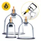 4Fizjo 1170 Fireless Vacuum Cupping Set with Pump, 24 pcs