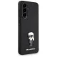 Karl Lagerfeld Samsung Galaxy A56 Case Fixed Glitter Ikonik Logo, Black