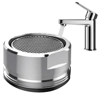 Tap aerator nozzle M24, plastic, chrome