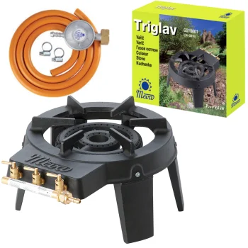 Meva TRIGLAV 9.8kW 3-Burner Industrial Gas Stove