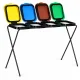 MultiGarden 4-Compartment Waste Separation Stand 4x120L with Coloured Lids