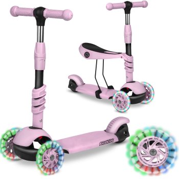 Ricokids Cubi Pink Three-Wheel Scooter - Kids' Fun Ride-On Toy