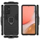 Ring Armor Case for Samsung Galaxy A72 4G with Kickstand, Black