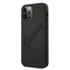 Guess iPhone 12 Pro Max Case Saffiano Vintage Script, Black