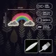 Rainbow in Clouds LED Neon Sign Wall Light FPNE32 Forever Light, Multicolor