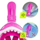 4Fizjo TSUNAMI SHARK Kids Full Face Snorkeling Mask, Pink