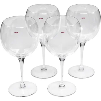 Alessi Mami-XL Red Wine Glass Set of 4 SG119/0S4, 650 ml