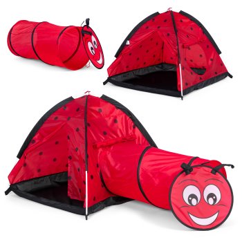 Children’s play tent igloo with tunnel, ladybug design, IPLAY