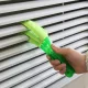 Microfiber blind cleaning brush with three heads, green