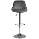 Sofotel Nerra Bar Stools with Backrest, Set of 2, Grey