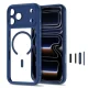 Tech-Protect MagPeak MagSafe CC Case for iPhone 18 Pro Max / 17 Pro Max - Clear Navy Blue