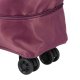 Expandable Foldable Travel Bag with Wheels, Large Duffel, Purple