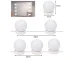 Hollywood Style Vanity Mirror Makeup Dimmable LED Lamps Lights, 10 Pieces