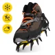 Mountain Goat STANDARD Hiking Crampons Size 36-46 with Pouch, Black and Yellow