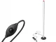 LED Floor Lamp 100cm, 3 Light Colors, Dimmable, Black