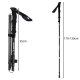 Trekinga nūjas + piederumi 2 gab. Trizand 24396 | Trekking Poles with Accessories