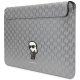 Чехол для ноутбука 14\" Karl Lagerfeld Saffiano Monogram Ikonik, серебристый
