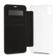 BMW Carbon Tricolor Stripe iPhone XS Max Folio Bookcase, Black