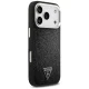 Guess Glitter Triangle Logo MagSafe Case for iPhone 17 Pro, Black