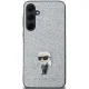 Karl Lagerfeld Samsung Galaxy A35 Case Fixed Glitter Ikonik, Silver