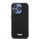 DKNY iPhone 15 Pro Case 3D Rubber Repeat Pattern, Black