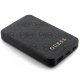 Guess Powerbank 15W GUPB5LP4GEGK 5000mAh black/black 4G Leather Metal Logo
