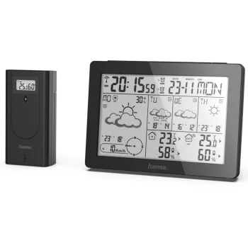 Hama Meteotime 186369 Weather Station, Black