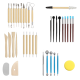 Maaleo 26135 Clay Sculpting and Modeling Tools Set, 40-Piece Kit