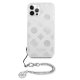 Apple iPhone 12 Pro Max 6.7\'\' Guess Peony Chain Collection Case Cover (GUHCP12LKSPESI), Silver