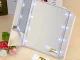 Folding Cosmetic Mirror with LED Light and Stand