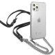 Guess iPhone 12 / 12 Pro Case 4G Silver Chain, Transparent