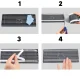 Self-Adhesive Shower Drain Anti-Clog Tape 7cm x 10m, Grey