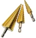 Step Drill Bit Set 4-32mm, 3 pcs (HSS, Titanium)