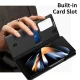 Samsung Galaxy Z Fold 4 (SM-F936) Leather Cover with View Window Card Slot Case, Black
