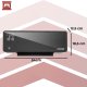 Kaminer Zelvion 26399 Wall-Mounted Air Curtain Heater 2000W with WiFi, Black