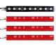 RGB LED Car Interior Lights 4x9 with Remote and Music Sync