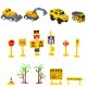 Flexible Construction Car Track Playset with Vehicles 255 pcs 26539