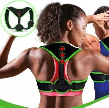 Magnetic Posture Corrector, Black/Green