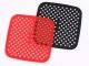 Silicone air fryer liner, square, 21 cm, red or black