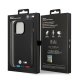 Apple iPhone 14 Pro 6,1\" BMW Leather Stamp Tricolor Case Cover (Bmhcp14l22ptdk), Black