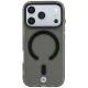 BMW Sign Frosted IML Metal Logo MagSafe Case for iPhone 18 Pro / 17 Pro, Gray