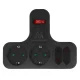 Maclean MCE224 G 4-Way Multi-Plug Adapter with Switch, Black